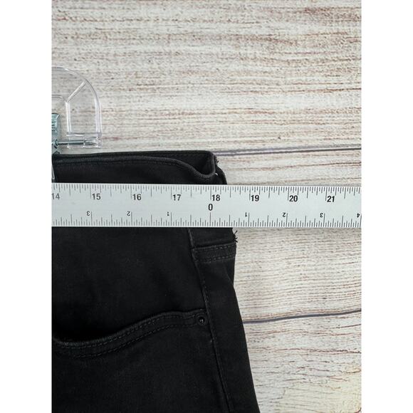 Lucky Brand 410 Athletic Straight Jeans Mens 36x30 Black Dark Wash Denim - Picture 10 of 11